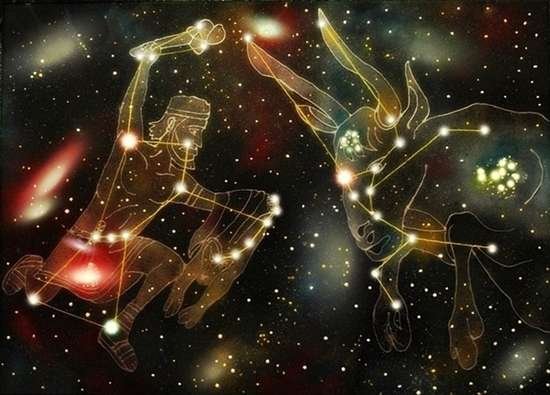 orione e le pleiadi mitologia serie dilameart