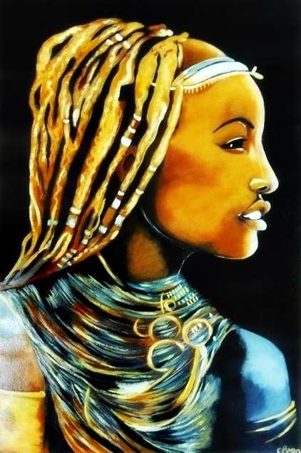 dilameart art riproduction tema africa himba woman dilameART