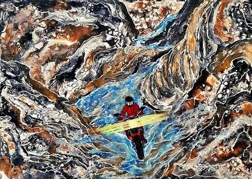 dilameart-artgallery-fluidart-acrossthe-canyon