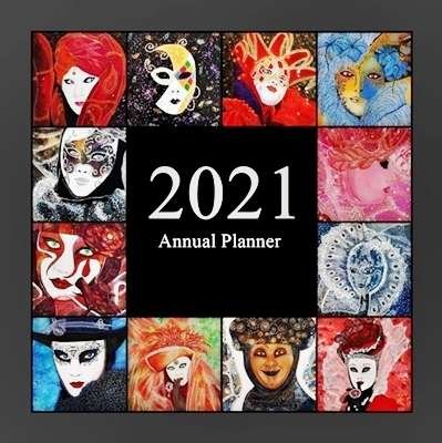 1.annual planner mask dilameart dilameART