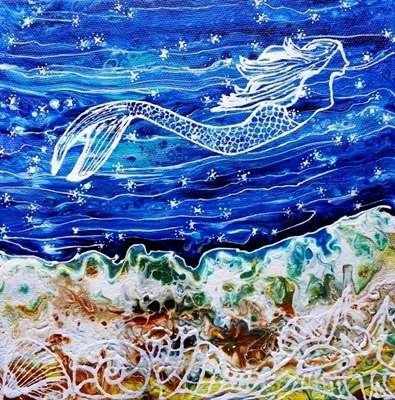 1.dilameart deep blu panel dilameART