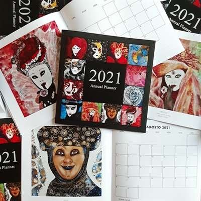 2.annual planner mask dilameart dilameART
