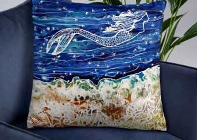 Sea Mermaid / Basic Pillow 22"x 22"
