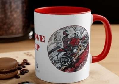 Move Up / MUG two-tone 11oz ( red and black )