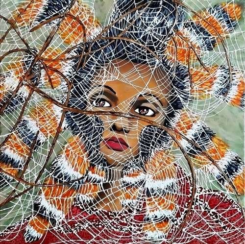 aracne quadro finale dilameart.it dilameART